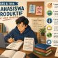 Ilustrasi Mahasiswa Menyusun Rencana Kegiatan Saat Libur (Foto: Ai)