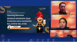 Potret Aryanto Kepala BPS Prov SulSel saat Beri Sambutan dalam Kegiatan Selidik, (Foto: Rosdiana)