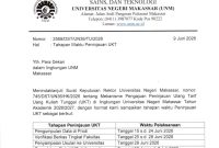 Surat Edaran Peninjauan Uang Kuliah Tunggal TA 2026/2027, (Foto: Int.)