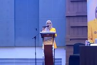 Potret Plt Dekan FIKK saat Menyampaikan Sambutan, (Foto: Nur Hafizhah)