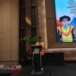 Potret Sambutan Dekan FIS-H Pada Acara Ramah Tamah Wisuda, (Foto :Muh Apdal Adriansyah)