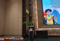 Potret Sambutan Plt Rektor dalam Ramah Tamah Wisuda FIS-H UNM, (Foto: Muh Apdal Adriansyah)