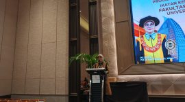 Potret Sambutan Plt Rektor dalam Ramah Tamah Wisuda FIS-H UNM, (Foto: Muh Apdal Adriansyah)