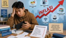 Ilustrasi Mahasiswa Mengelola Pengeluaran di Tengah Meningkatnya Biaya Hidup Akibat Inflasi, (Foto: Ai.)