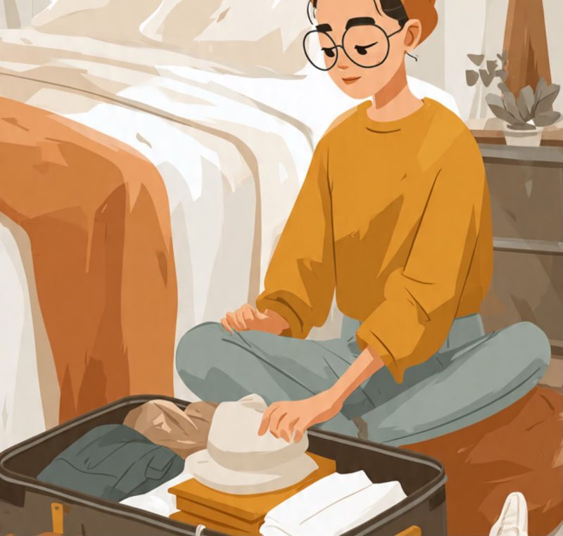 Ilustrasi Mahasiswa Mempersiapkan Diri kembali ke Rantauan, (Foto: Ai.)