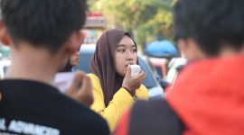 Potret Plt Presiden BEM UNM saat Aksi Berlangsung, (Foto: Dok. Profesi)
