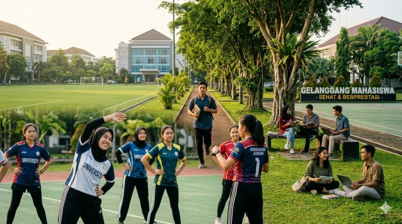 Potret Mahasiswa Melakukan Olahraga Rutin, (Foto: Int.)