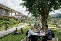Potret Lingkungan Kampus Hijau dan Kondusif Mendukung Kenyamanan Belajar Mahasiswa, (Foto: Ai.)