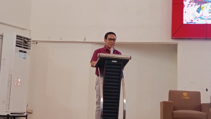 Potret Wakil Dekan I FT, Muhammad Rais Sekaligus Membuka Acara, (Foto: Nurhafizhah)