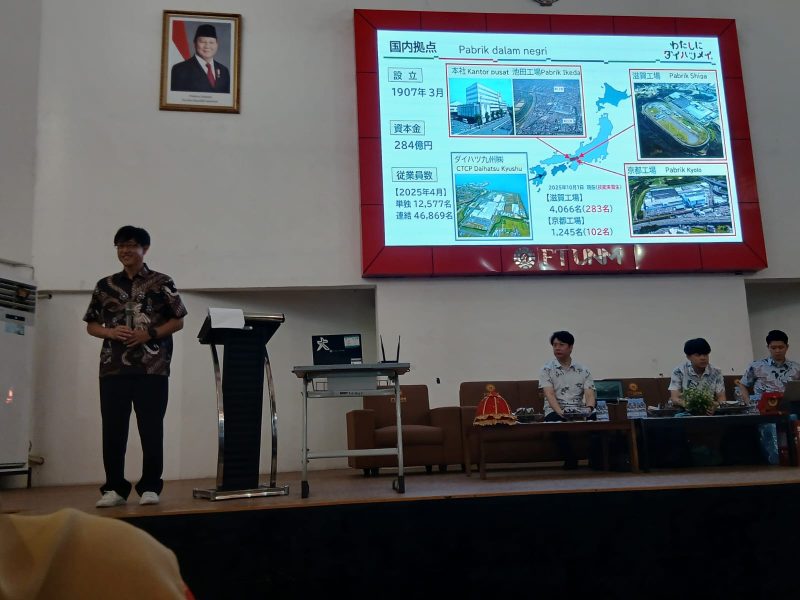Potret Praktisi Daihatsu Sekaligus Pembawa Materi, Oshima Fukuyaki, (Foto: Muhammad Syarief)