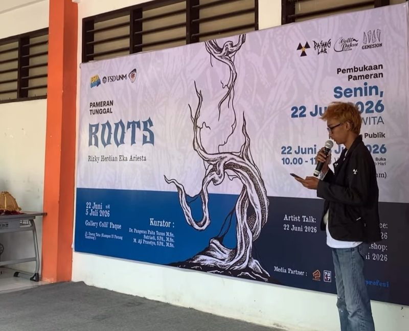 Potret Sambutan Seniman Tunggal, Rizky Herdian Eka Ariesta Dalam Pameran Tunggal, (Foto: Int.)