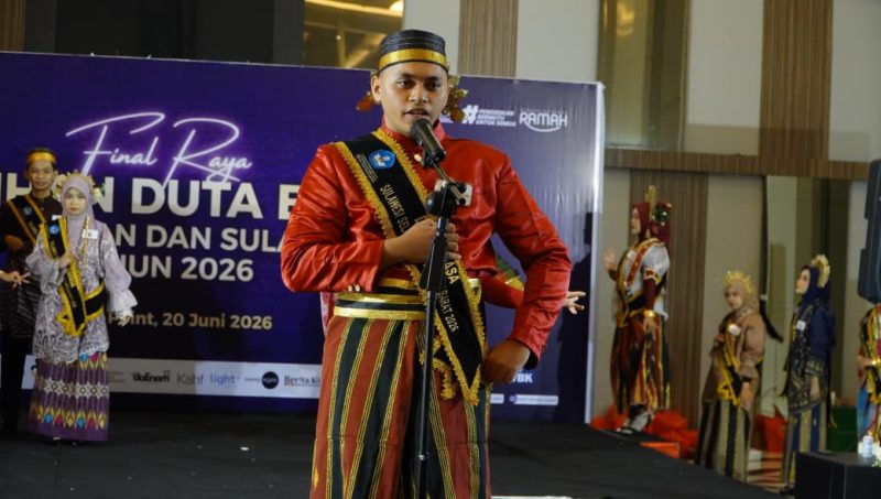 Potret Muh. Naufal Ashari N. Pemenang Kategori Terbaik II Putra Duta Bahasa Sulselbar tahun 2026, (Foto: Ist.)