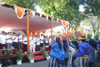 Suasana Penampilan Yel-Yel Tiap Kontingen dalam Rangkaian Pembukaan Dies Natalis ke-65, (Foto: Nurkhaerunnisa Aszahra Saleh)