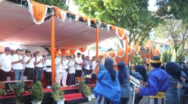 Suasana Penampilan Yel-Yel Tiap Kontingen dalam Rangkaian Pembukaan Dies Natalis ke-65, (Foto: Nurkhaerunnisa Aszahra Saleh)