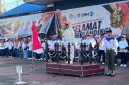 Potret Plt Rektor, Farida Patinggi saat Sambutan pada Upacara Dies Natalis ke-65 UNM, (Foto: Putri Salsabila)
