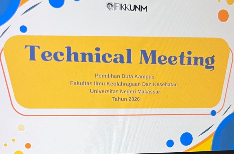 Potret Zoom Technical Meeting Duta Kampus FIKK UNM 2026, (Foto: Putri Salsabila)