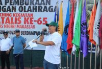 Potret Ketua Panitia Dies Natalis ke-65, Abdul Saman dalam Pelaporannya, (Foto: Nurkhaerunnisa Aszahra Saleh)