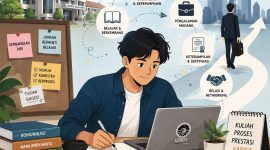 Ilustrasi Mahasiswa Mengembangkan Kompetensi sebagai Bekal Dunia Kerja, (Foto: AI)