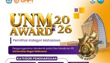 Poster Pendaftaran UNM AWARD 2026 Dies Natalis ke-65, (Foto: Int)