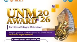 Poster Pendaftaran UNM AWARD 2026 Dies Natalis ke-65, (Foto: Int)