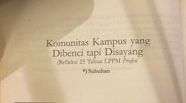 Potret Judul Tulisan oleh Subuhan di Buku 25 Tahun Profesi, (Foto: Ficka Aulia Khaerunnisa)