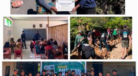Potret Beberapa Dokumentasi Foto Kegiatan HMPS IKOR saat Bakti Sosial, (Foto: Ist.)
