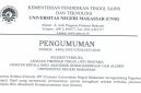 Potret Surat Pengumuman Seleksi Terbuka Jabatan Pimpinan Tinggi (Foto: Int).