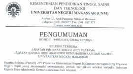 Potret Surat Pengumuman Seleksi Terbuka Jabatan Pimpinan Tinggi (Foto: Int).