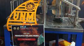 Salah satu mesin pameran Fakultas Teknik UNM, (Foto: Dok Profesi)