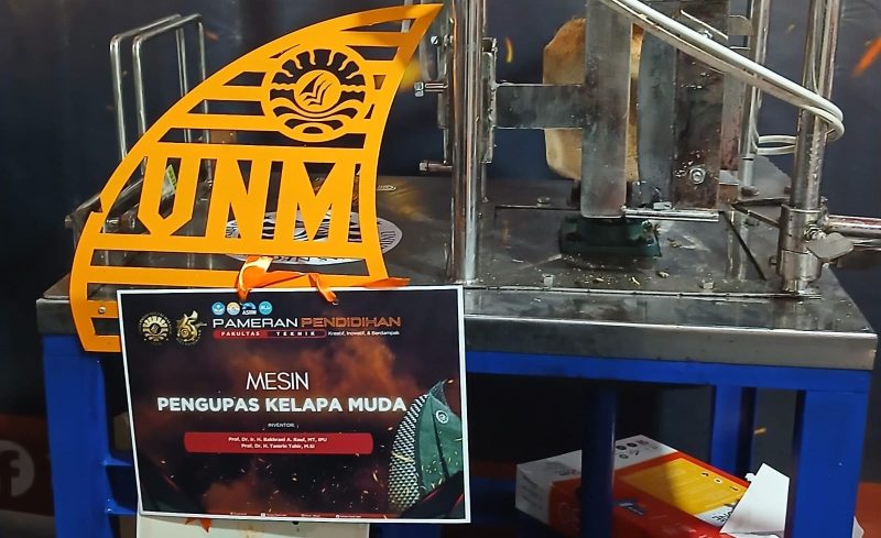 Salah satu mesin pameran Fakultas Teknik UNM, (Foto: Dok Profesi)