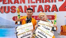 Potret Dua Mahasiswa Tekom Meraih Empat Penghargaan yang di Raih pada PIN 2, (Foto: Ist). 