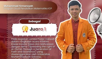 Mahasiswa Pendidikan Matematika Sabet Juara I Ajang Poster Dakwah Kiswah