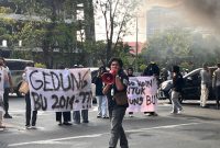 Potret Syahrul Hidayat saat Praktik Implementasi Hima Manajemen, (Foto: Putri Salsabila)