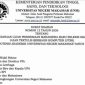Surat Edaran Tentang Pelaksanaan UTBK Tes Potensi Akademik UNM 2026, (Foto: Ist.)