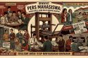Poster Jejak Sejarah Pers Mahasiswa Indonesia (Foto: Ai.)