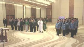 Suasana pelantikan pejabat dan pengambilan sumpah PNS Kemdiktisaintek, (Foto: Int.)