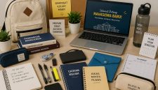Ilustrasi Peralatan Kuliah Untuk Maba, (Foto: AI.)