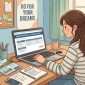 Ilustrasi Siswa Sedang Mendaftar Kuliah, (Foto: Ai.)