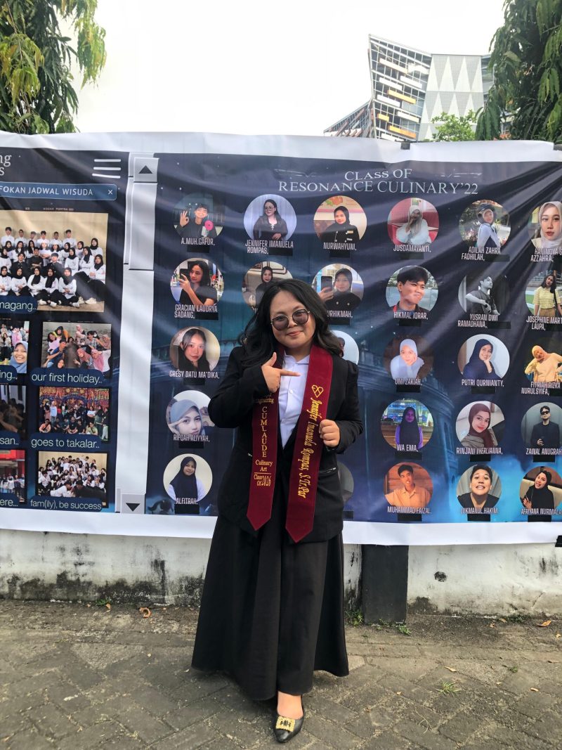 Jennifer Imanuela Rompas, Wisudawan terbaik FT UNM dengan IPK 3,98, (Foto: Ist.)