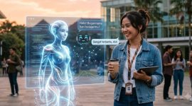Ilustrasi Mahasiswa Berdampingan dengan Ai, (Foto:Ai.)