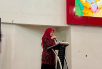 Potret Sekjur JTIK Saat Memberikan Sambutan di Kegiatan Pembukaan ICE SPORT, (Foto : Alyani Fajrina Nursyabri)