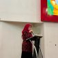 Potret Sekjur JTIK Saat Memberikan Sambutan di Kegiatan Pembukaan ICE SPORT, (Foto : Alyani Fajrina Nursyabri)