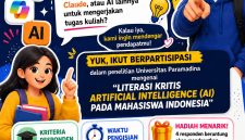 Flyer survei literasi AI untuk mahasiswa Indonesia. (Foto: Ist.)