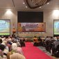 Potret Dekan FIKK saat Memberikan Sambutan di Ramah Tamah Alumni Periode Juli, (Foto: Hafid Budiawan)
