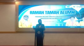 Potret Plt Rektor UNM dalam Sambutannya di Ramah Tamah FIP UNM Periode Juli 2026, (Foto: Dok. Profesi)