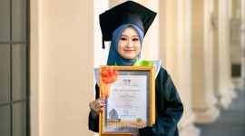 Potret Vina Aprilia, Wisudawan Terbaik FIKK UNM, (Foto: Ist.)