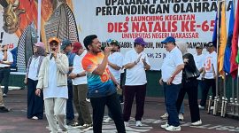 Potret Pembukaan Pertandingan Olahraga dan Kegiatan Dies Natalis ke-65 tahun, (Foto: Putri Salsabila)