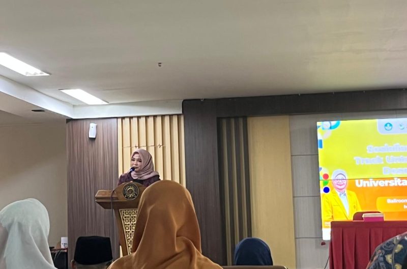 Potret Wakil Rektor 1 dalam Sambutannya, (Foto: Nurul Aenun Mardia)