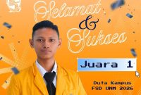Potret Ulil Abshar, Mahasiswa DKV Juara I Duta Kampus FSD 2026, (Foto: Ist.)