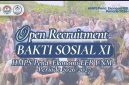 Potret Pamflet Open Recruitment Bakti Sosial XI HMPS Pend. Ekonomi, (Foto: Int.)